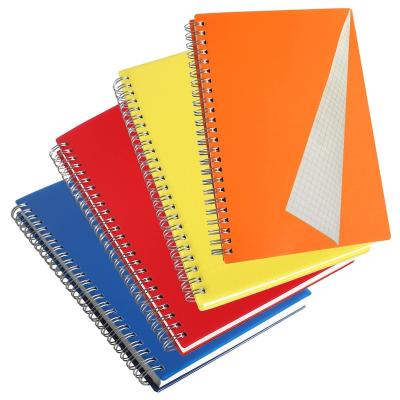 China Eco-friendly High Quality Durable Using A5 Spiral Coil Book Binding Various Color PP Cover Coil Book for sale