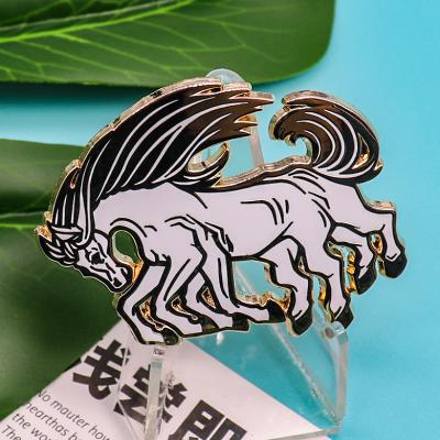 China Lapel Pin Horse Hard Enamel Pin from Japan China Manufacturer No Minimum Custom for sale