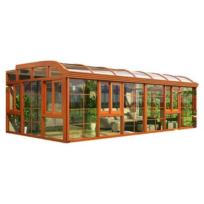 China Modern Cheap Glass Insulated Sunroom Garden Room Sunroom And Solarium Aluminum Frame for sale