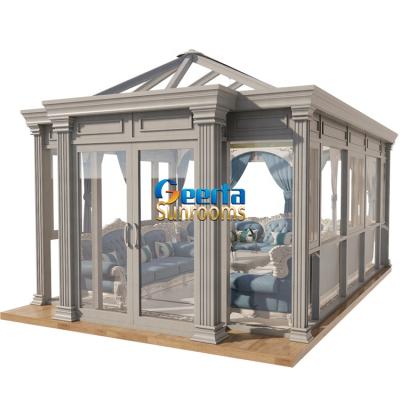 China Good quality double glazing conservatories orangeries four season sunroom victorian winter garden for sale for sale