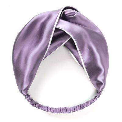 China Fashion Hot Selling Luxury Accessories Bow Ties Elastic Women Scarunchies Silk Head Hair Band For Women for sale