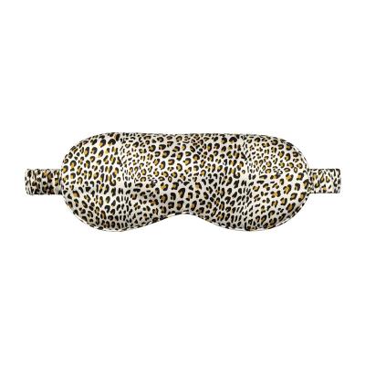 China Borosilicate Glass Lab Ensures 100% Pure Real Leopard Pattern Sleeping Eye Mask Silk blindfoldFlask for sale