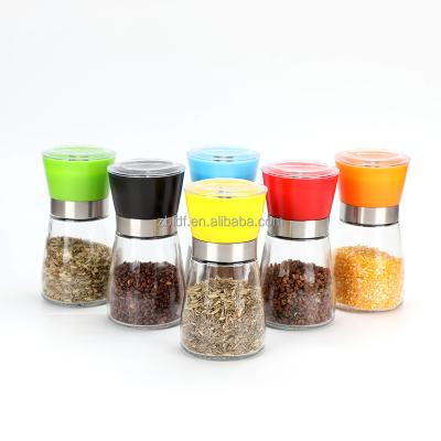 China Freshness Preservation Spice Storage Container Glass Seasoning Bottles 4oz Glass Spice Jar With Shaker for sale