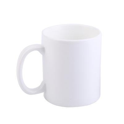 China Sublimation Blanks Coffee Mug Viable Joint Straight Pure White Ceramic Mug for sale