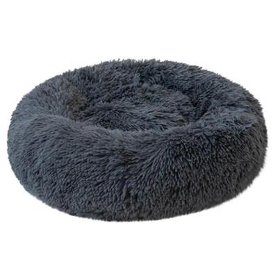 China Hot Sale Donut Comfortable Soft Dog Cat Bed Breathable For Large Dog Warm Round Customized Soothing Fluffy Plush Sofa Nest Bed for sale