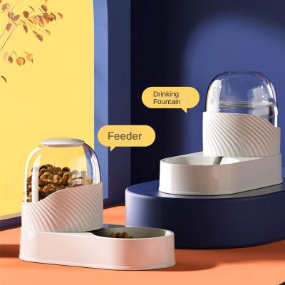 China Automatic Pet Feeder Cat Water Dispenser Automatic Water Dispenser and Bowl Combination Pet Feeder for sale