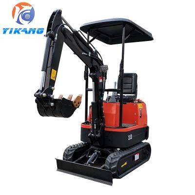 China Earthmoving Undercarriage 1ton Hydraulic Mini Excavator For Garden /farm/Construction Machinery Retractable Boom Swing Mini Excavator for sale