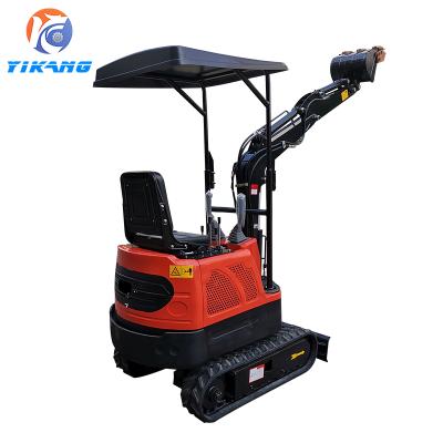 China Earthmoving Machinery Mini Excavator Multifunctional 360 Degree Long Arm Rotatable 1 Ton Excavator With Tilt Bucket for sale