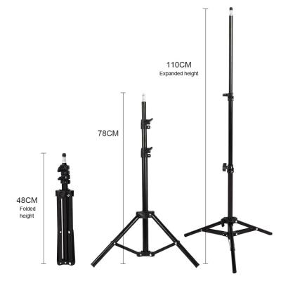 China Hot Sale DJ110 PORTABLE Light Stand Phone Tripod On Floor Grow Light Adjustable Standing Light for sale