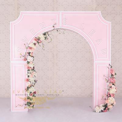 China Wedding Event Elegant Rose Latest Design PVC Wedding Backdrop Flower Panels Stage Decoration for sale