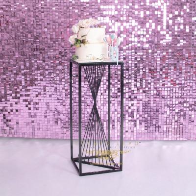 China event & Party Supplies Black Stainless Steel Wedding Decoration VANADIS Wedding Aisle Racks for sale