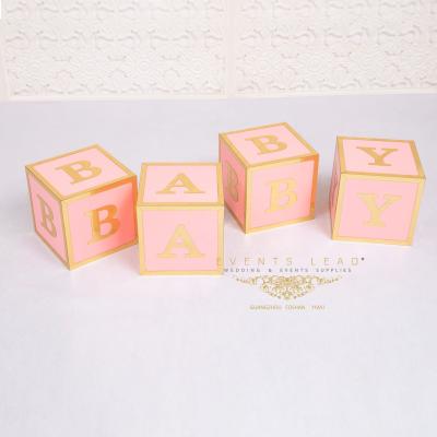 China Wedding Beautiful SHAI Boxes Props Wedding Events Decoration Baby Shower Pink Ideas for sale