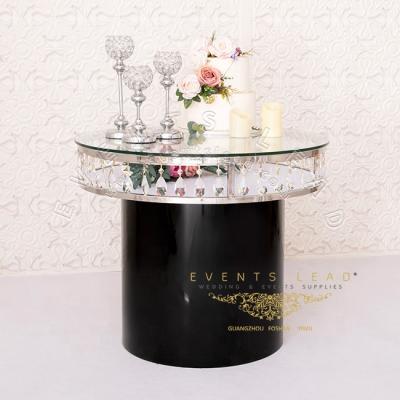 China New Style Stainless Steel Special FLEXIBLE Wedding Event Cake Black And Silver Table for sale