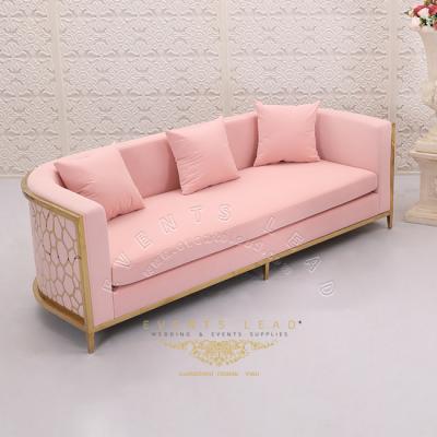 China Adjustable Luxury Pink Three Seat New Idea ARISTAEUS (Other) Modern Hotel Sofa for sale