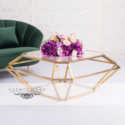 China New Model Luxury Wedding Flexible Diamond Shape RUBY Coffee Table Ideas for sale