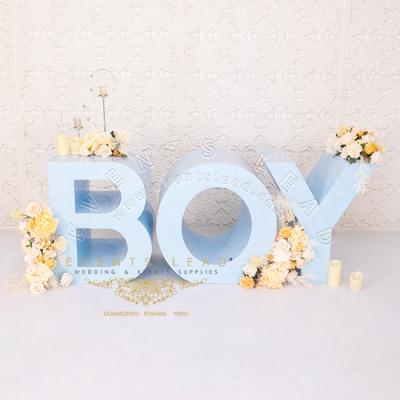 China BOY Modern Blue Metal Letter Design Latest Event Party Tables for sale