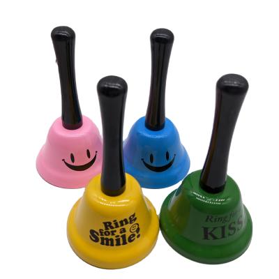 China Custom Logo Handle Desk Bell Kiss Call Bell Cute Party Toy Ring for Hand Bell for sale