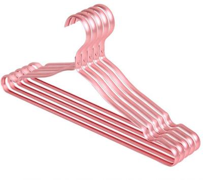 China colorful Metal clothes hangers velvet hangers for sale