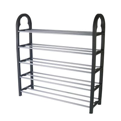 China Square Metal and Plastic Shoe Racks The Perfect Combination for Living Room Furniture for sale