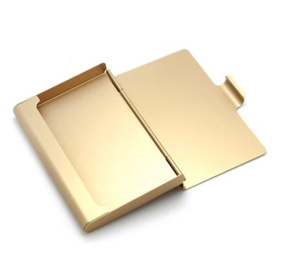 China Fashion Aluminum Card Holders Custom Logo 93*62*10MM Ideal for Bank and Business Cards for sale