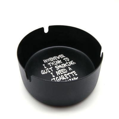 China Custom black round cigar creative ashtray western restaurant coffee shop for sale