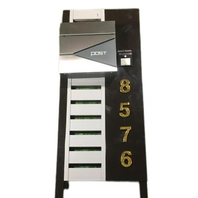 China Solar Powered Illuminated Single Post Mailbox Kit Post Service Function and 1 Key Lock for sale