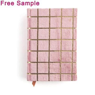 China Hardcover Custom Design A4 A5 Journal Notebook Blank Suede Hardcover Guest Book Velvet Wedding Diary Planner for sale