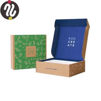 China 2020 Biodegradable New Arrival Luxury Corrugated Navy Blue Christmas Gift Cookie Box Custom Color Printing Box for sale