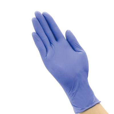 China Strong / Durable / Sensitive / Comfortable / Free of Holes Disposable Nitrile Gloves Blue Labor Safety Gloves for sale