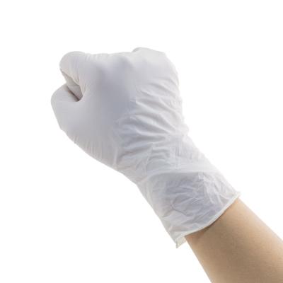 China Strong / Durable / Sensitive / Comfortable / Free Of Holes Cheap Nitrile Medica Examination Gloves White for sale