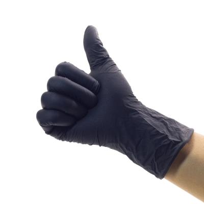 China Medical / Chemistry / Industry / Food Household Nitrile Mechanic Oil Field Safety Gloves Anti Nitrile for sale