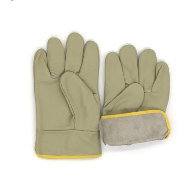 China Genuine Leather Bus/Welding Driving/Short/Welder/Rugged Wear Driver Leather Working Style Training Gloves CE Mark for sale