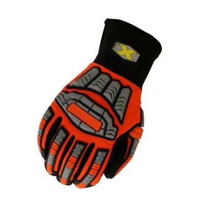 China Anti-collision TPR / Protecting Fingers and Joints / Wear Resistant Rope Rescue Construction Mechanical Gloves with Silicon Palm for sale