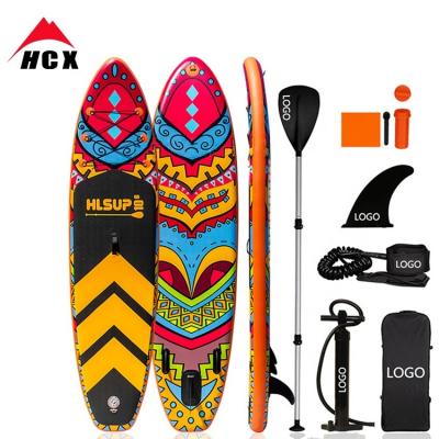 China 022 Unisex Inflatable Paddle Surfboard Inflatable Standup Rack Board Layers Double Up SUP Paddle Board for sale