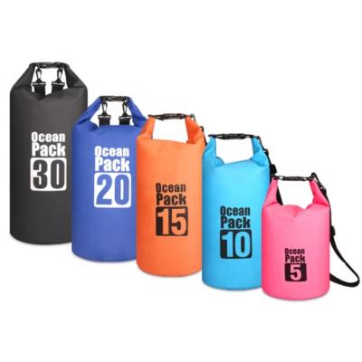 China HCX Logo 2l 3l 5l 10l 15l 20l 25l 30l Outdoor Sport PVC Waterproof Dry Bag Custom Wholesale Custom Dry Bag for sale