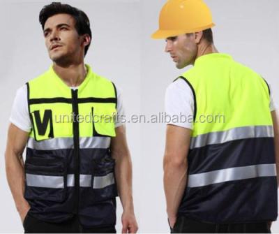 China Water Proof Yiwu United Crafts Factory Hot Sale Emergency Safety Reflective Vest Yellow for sale