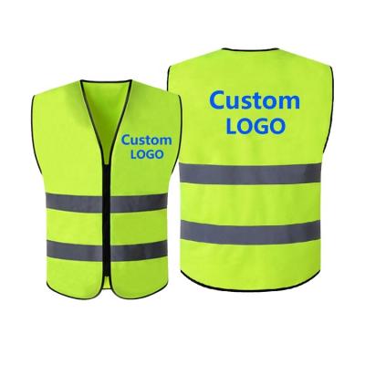 China Water Proof Reflective Custom Logo Printed PVC Vest Walking Reflective Vest for sale