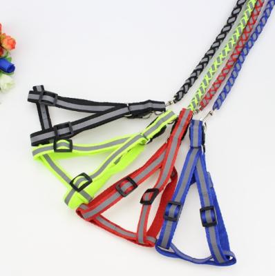 China Viable Reflective Nylon Noctilucent Dog Dog Walking Rope Leashes for sale