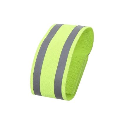 China High Visibility Stretch Working Armband/Reflective High Visibility Elastic Band Reflective Safety For Sale for sale