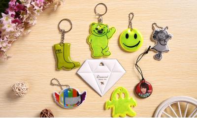 China Best Promotion Gift Promotion Give Away Gifts For Kids With Offset Printing Reflex Key Chain for sale