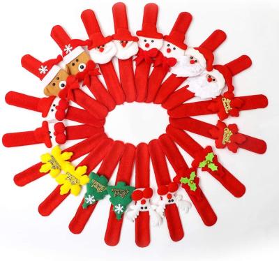 China Plastic Details About 1 PC Cute Christmas Slap Ring Circle Wrist Pat Clap Hand Bangle Bracelet Gift for sale