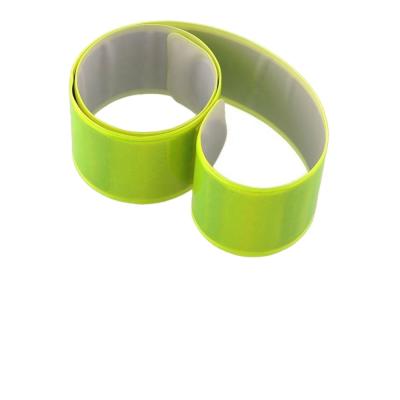 China Safety Items Customized Logo Slap Wristband PVC Reflective Slap Armband for sale