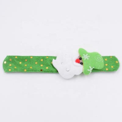 China Best Christmas Gift Sale LED Light Christmas Toy Slap Circle Bracelet Wrist Band Gifts for sale