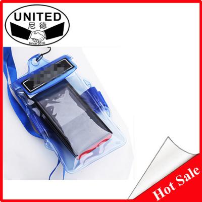 China Pvc Underwater Mobile Phone Bags Dry Waterproof Pvc Diving Waterproof Cases for sale