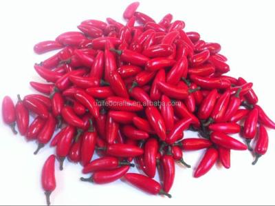 China China 40mm Small Moss Artificial Peppers And Chilies for sale