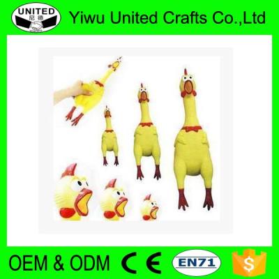 China Children's toys promotion gifts shrilling the plastic screaming squeeze chicken toy for sale