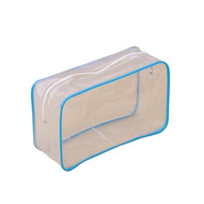 China Waterproof Shockproof Dustproof Transparent PVC Cosmetic Bag Vinyl Makeup Pouch for sale