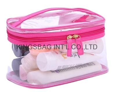 China Japan Style Transparent PVC Travel Make Up Bag Cosmetic Pouch for sale