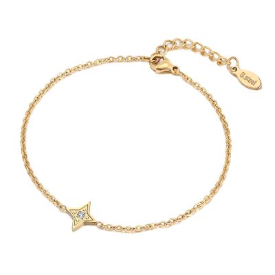 China Wholesale FASHIONABLE Star High Quality Pendant Bracelet Gold Stainless Steel Jewelry Made in China for sale