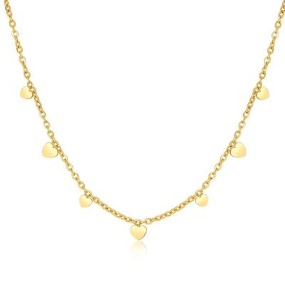 China New Design Heart FASHIONABLE High Quality Chain Charm Interlocked Necklace For Lady for sale